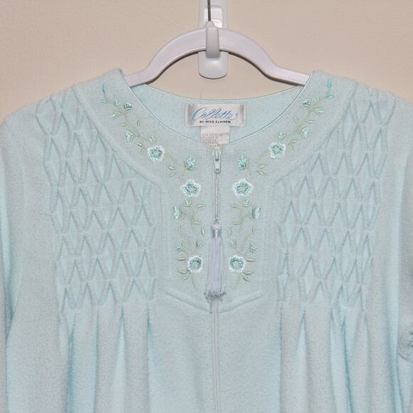 Vintage Collette by Miss Elaine Bath Robe House Coat Size Medium - Picture 3 of 8